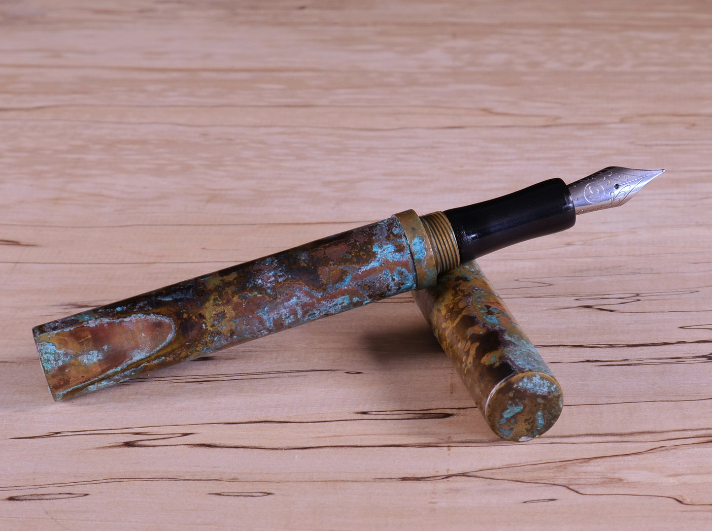 Shipwreck - Patina'd All Brass Metal Fountain Pen