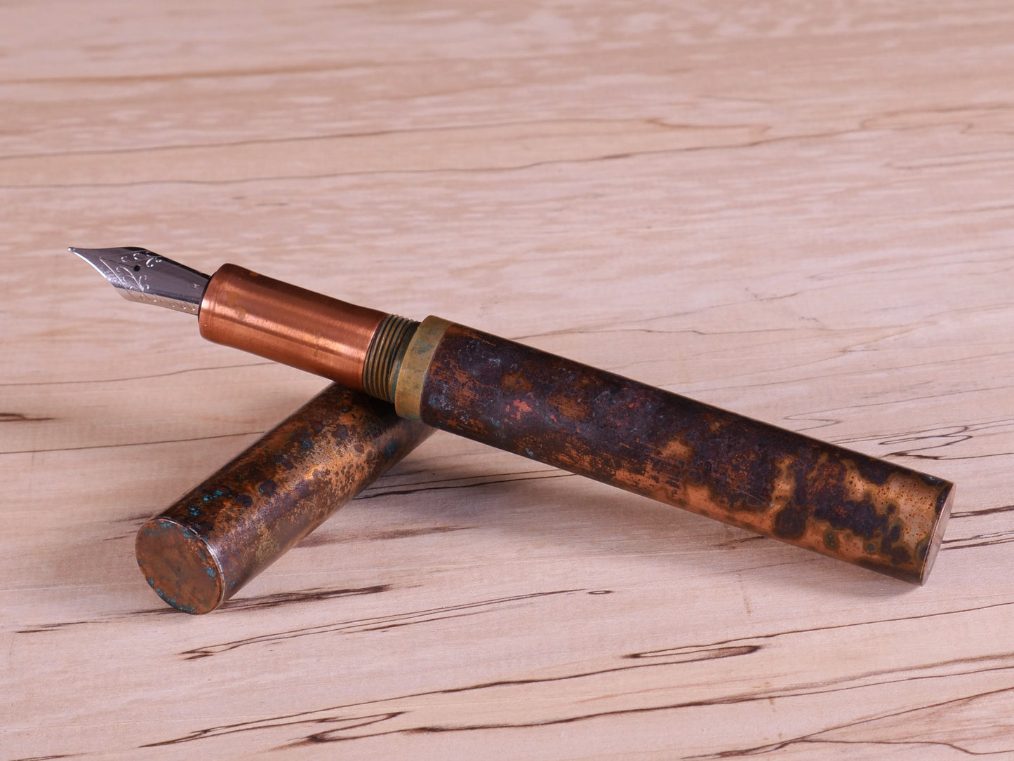 Shipwreck - Patina'd All Copper Metal Fountain Pen