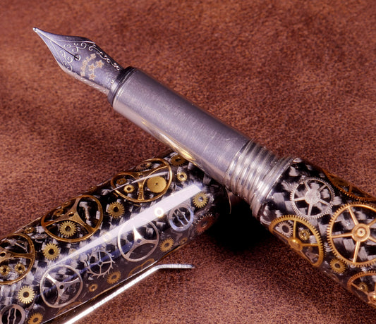 Chronos - Vintage Watch Part Fountain Pen
