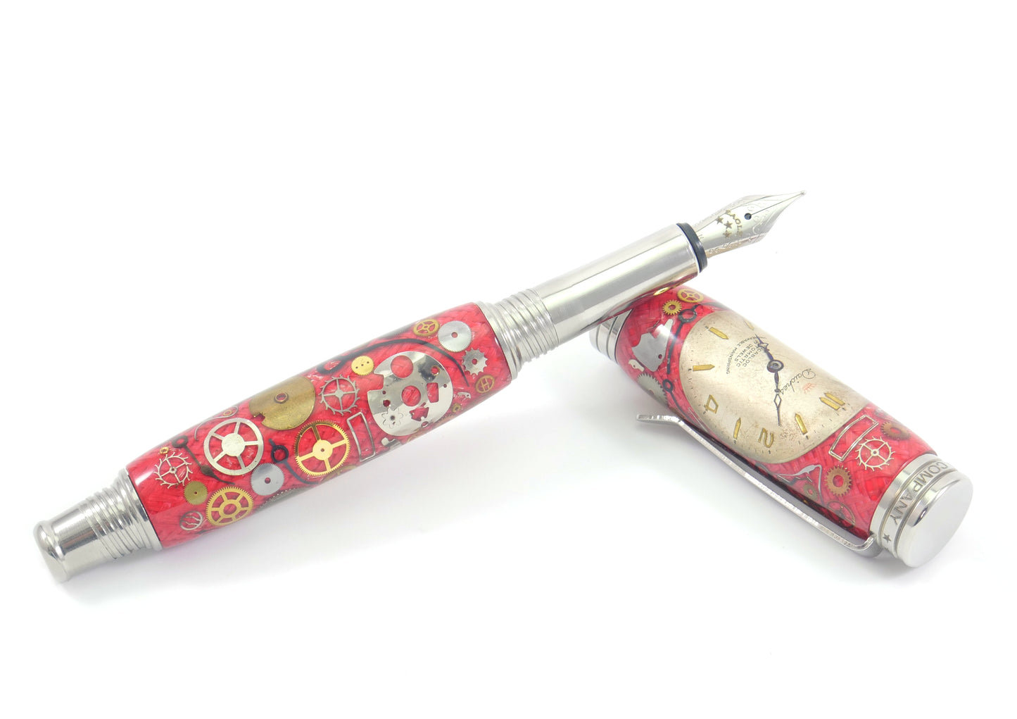 Chronos - Vintage Watch Part Fountain Pen - Daiches