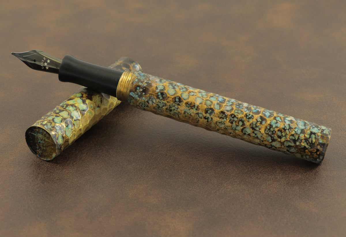 Shipwreck - Hammered All Brass Metal Fountain Pen