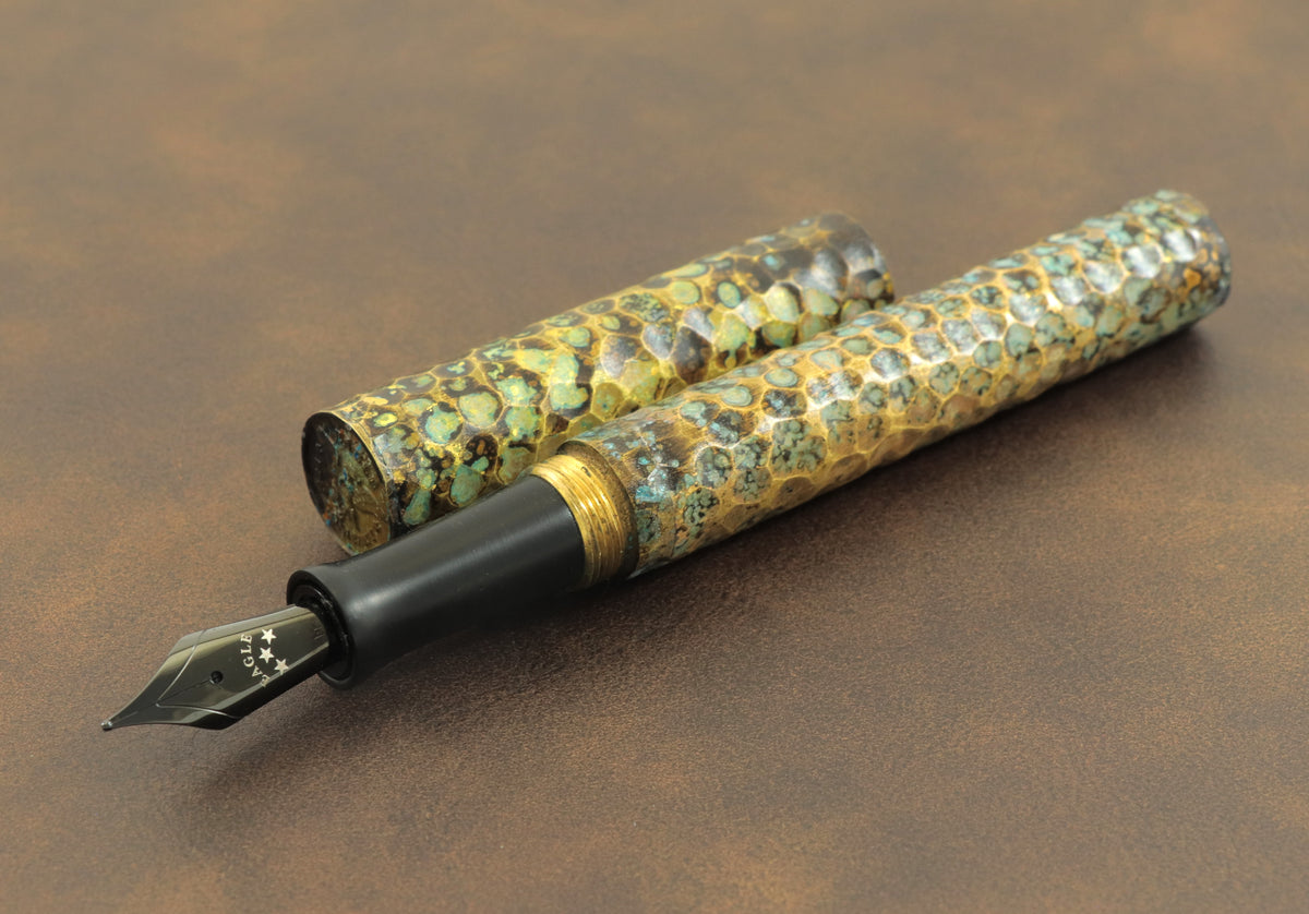 Shipwreck - Hammered All Brass Metal Fountain Pen