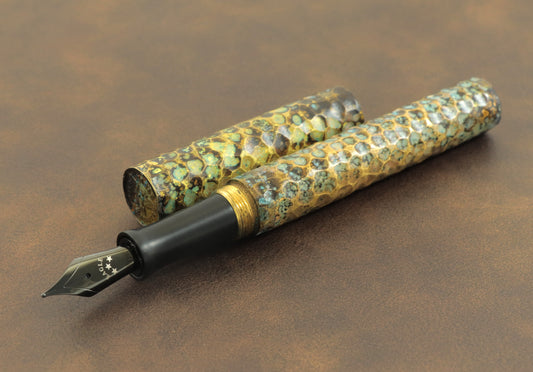 Shipwreck - Hammered All Brass Metal Fountain Pen