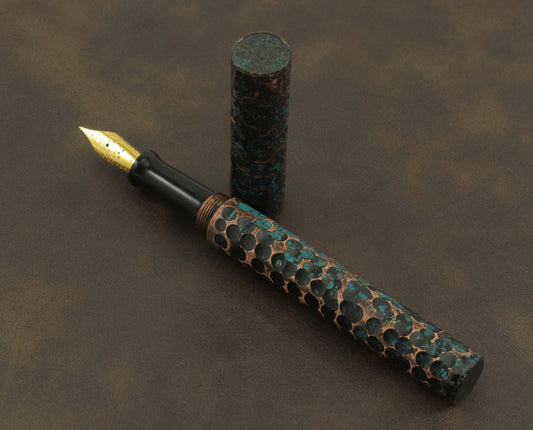 Shipwreck - Hammered All Copper Metal Fountain Pen