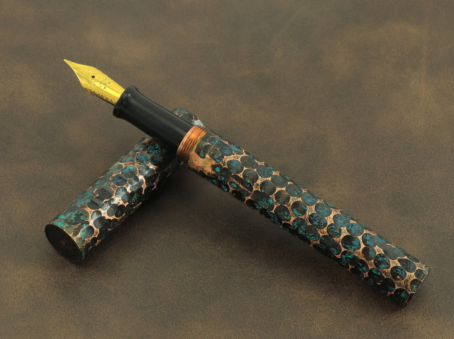 Shipwreck - Hammered All Copper Metal Fountain Pen