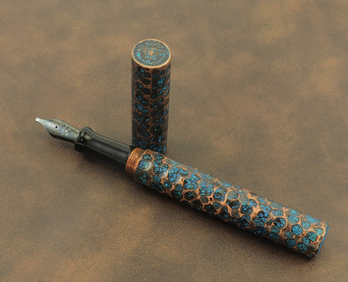 Shipwreck - Hammered All Copper Metal Fountain Pen