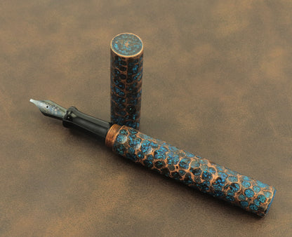 Shipwreck - Hammered All Copper Metal Fountain Pen