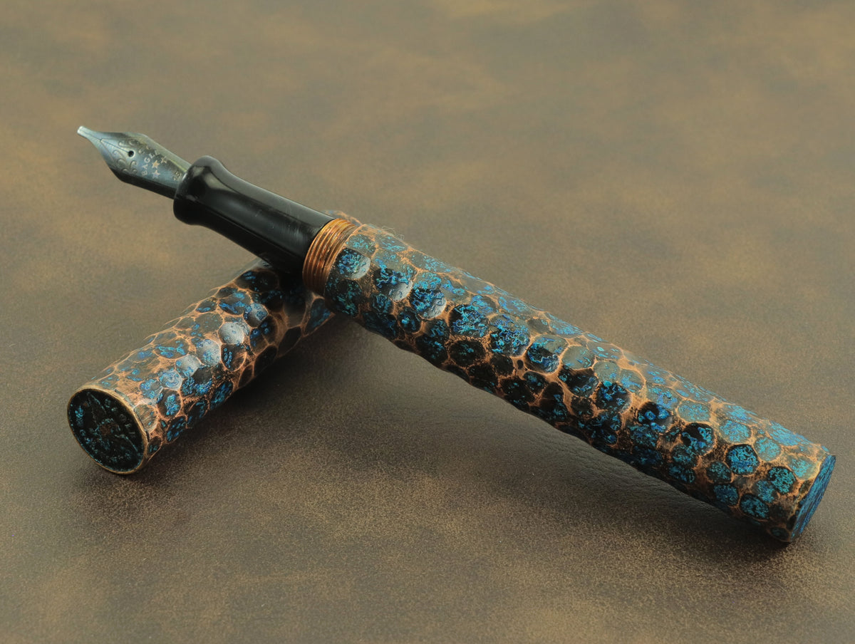 Shipwreck - Hammered All Copper Metal Fountain Pen