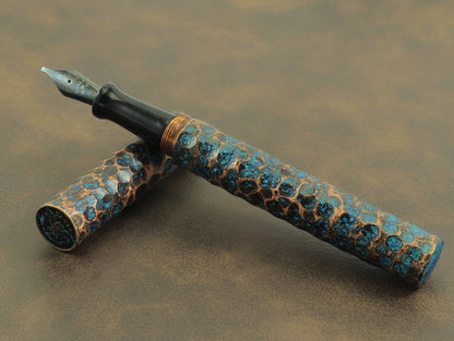 Shipwreck - Hammered All Copper Metal Fountain Pen