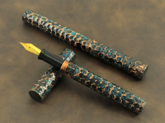 Shipwreck - Hammered All Copper Metal Fountain Pen