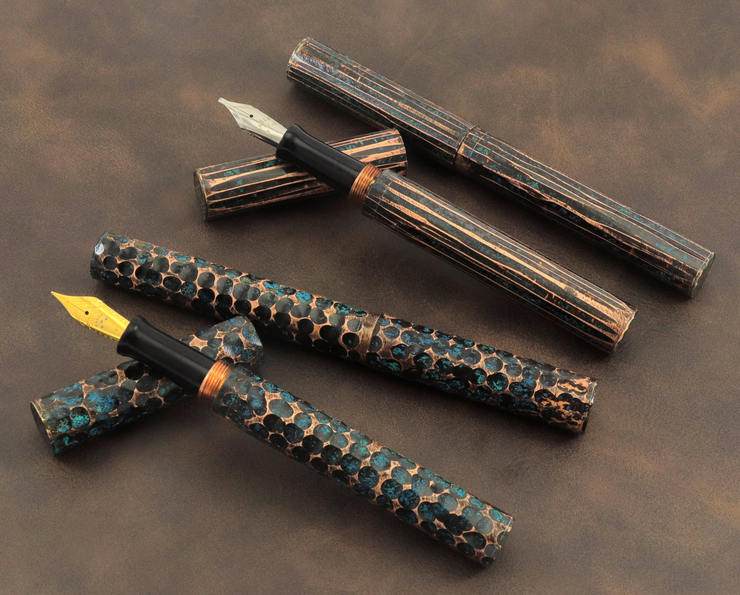 Shipwreck - Hammered All Copper Metal Fountain Pen