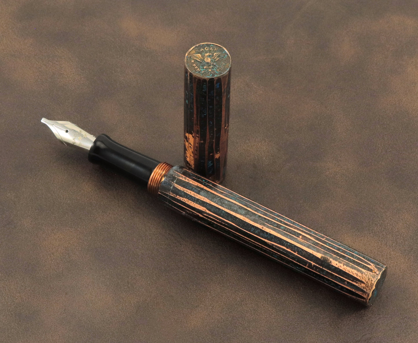 Shipwreck - Hammered All Copper Metal Fountain Pen