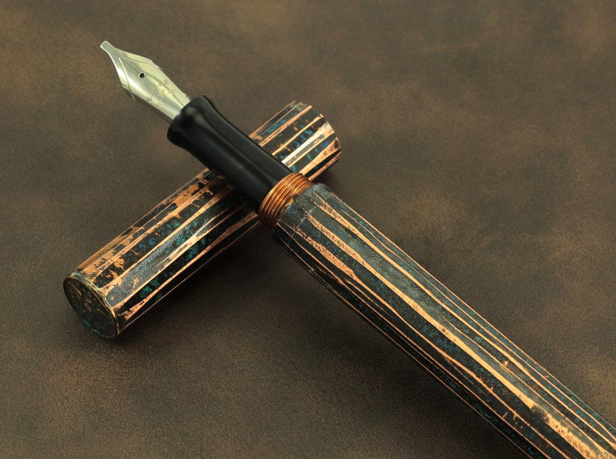 Shipwreck - Hammered All Copper Metal Fountain Pen