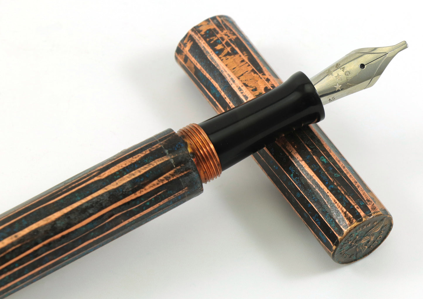 Shipwreck - Hammered All Copper Metal Fountain Pen