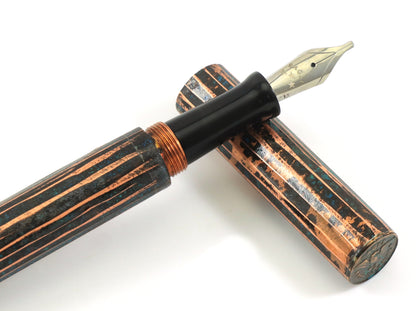Shipwreck - Hammered All Copper Metal Fountain Pen