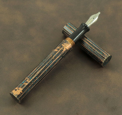 Shipwreck - Hammered All Copper Metal Fountain Pen