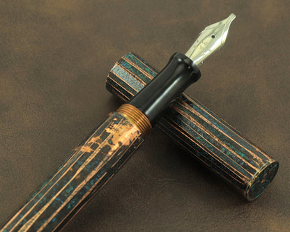 Shipwreck - Hammered All Copper Metal Fountain Pen