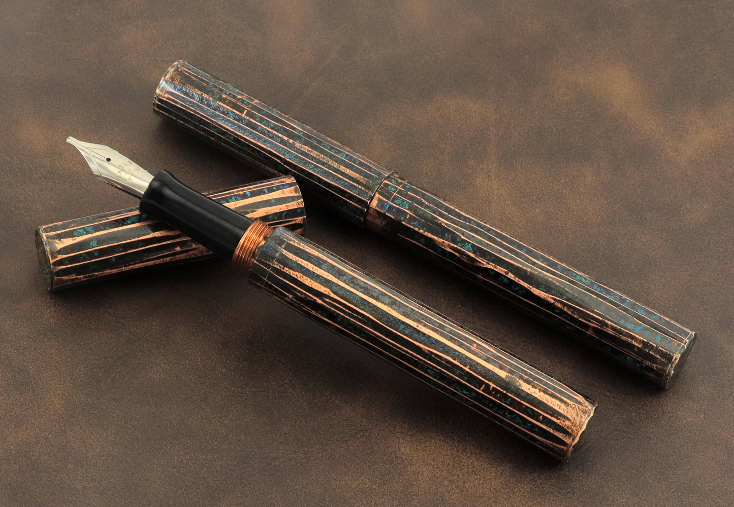 Shipwreck - Hammered All Copper Metal Fountain Pen