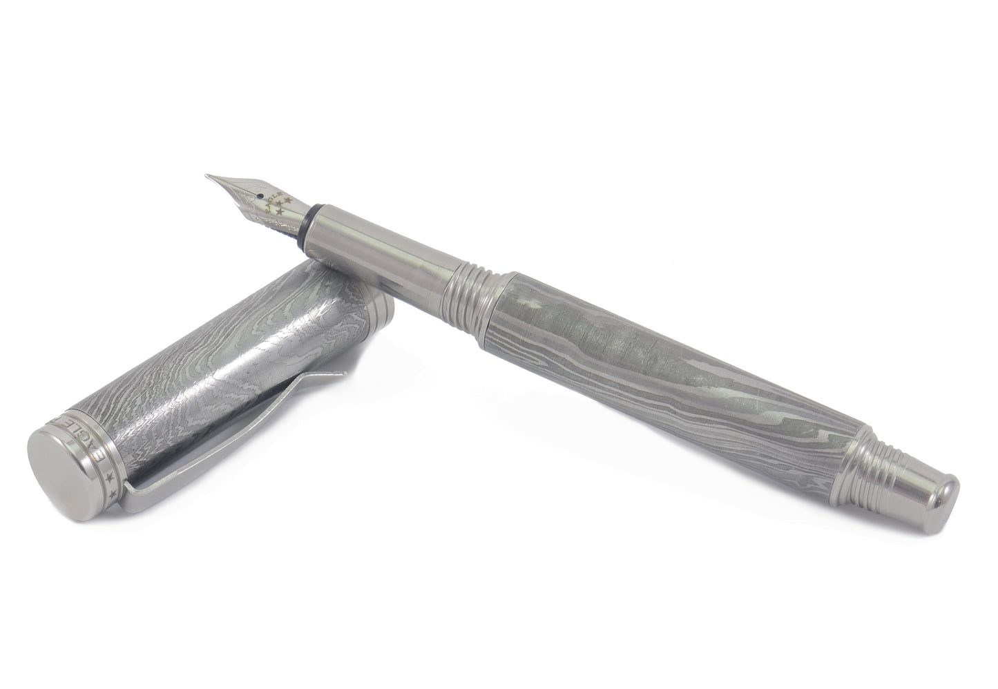Damascus Steel Fountain Pen