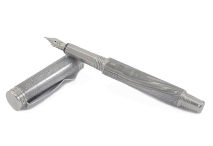 Damascus Steel Fountain Pen
