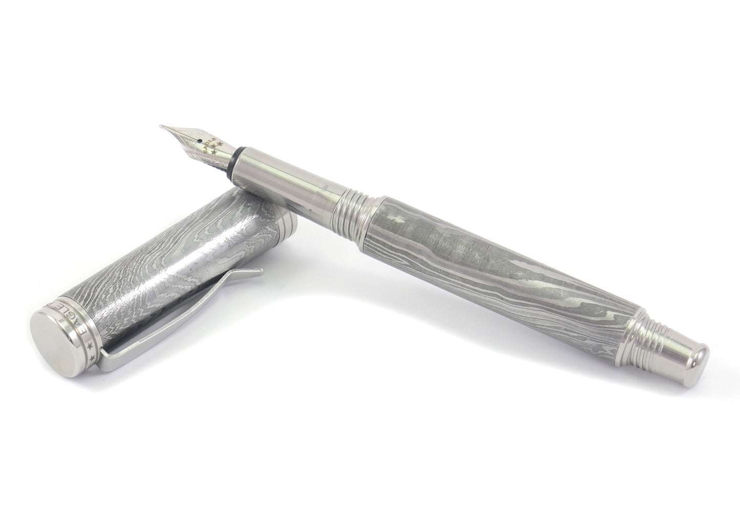 Damascus Steel Fountain Pen
