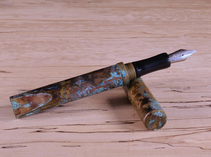 Shipwreck - Patina'd All Brass Metal Fountain Pen
