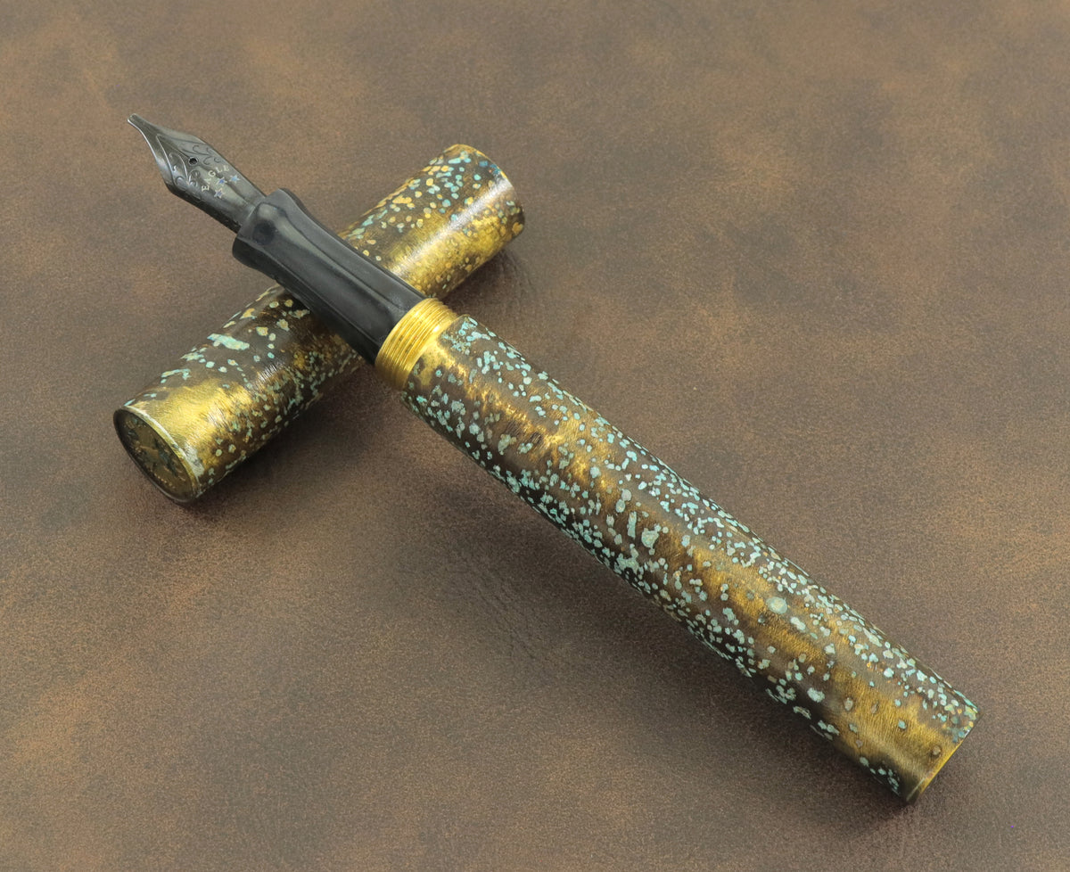 Shipwreck - Patina'd All Brass Metal Fountain Pen