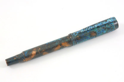 Shipwreck - Patina'd All Copper Metal Fountain & Rollerball Pen