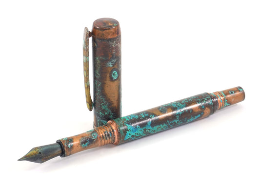 Shipwreck - Patina'd All Copper Metal Fountain Pen