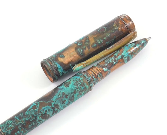 Shipwreck - Patina'd All Copper Metal Rollerball Pen