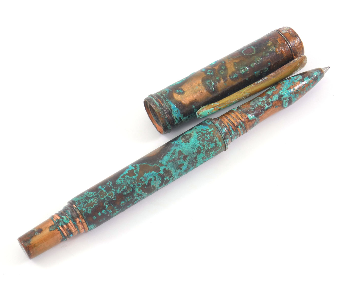 Shipwreck - Patina'd All Copper Metal Rollerball Pen