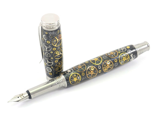 Chronos - Vintage Watch Part Fountain Pen