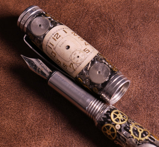 Chronos - Vintage Watch Part Fountain Pen - Elgin