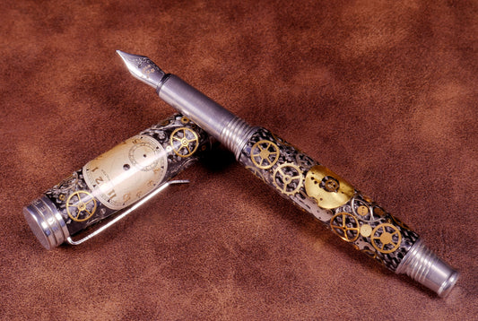 Chronos - Vintage Watch Part Fountain Pen - Hamilton