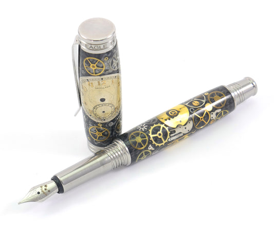 Chronos - Vintage Watch Part Fountain Pen - Hamilton