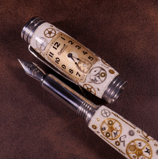 Chronos - Vintage Watch Part Fountain Pen - Ingersoll