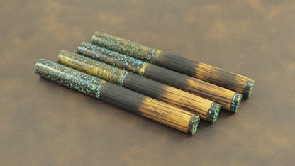 Shipwreck - Aged Barrel Oak wood and Patina'd Brass Metal Fountain Pen