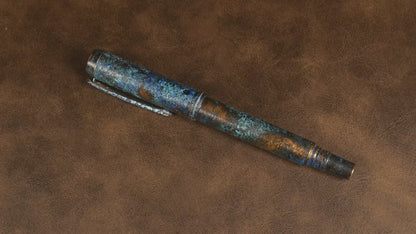 Shipwreck - Patina'd All Copper Metal Fountain & Rollerball Pen